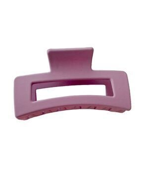 $10 (2 for $16) Large Solid Matte Mauve Hair Claw Clip Rectangular Crab Clip